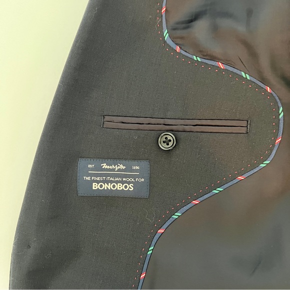 Bonobos Italian Wool Suit in Navy Slim Fit Jacket 38S slim pants 32x 27.5 slim - Picture 7 of 13